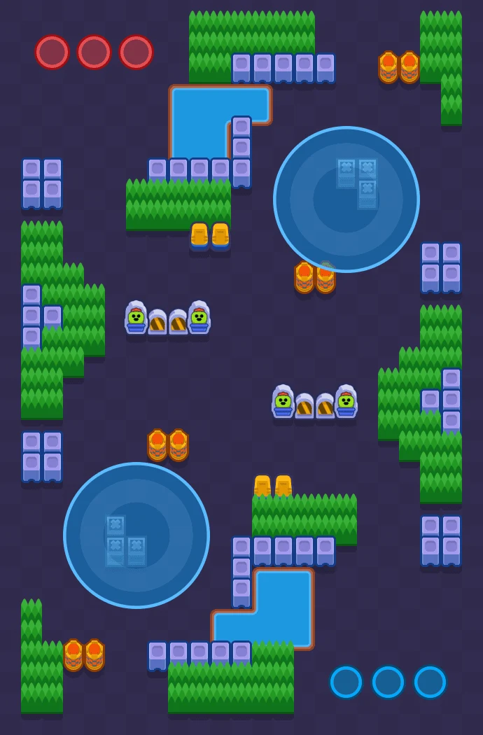 Parallel Plays - Brawl Stars Hot Zone map layout