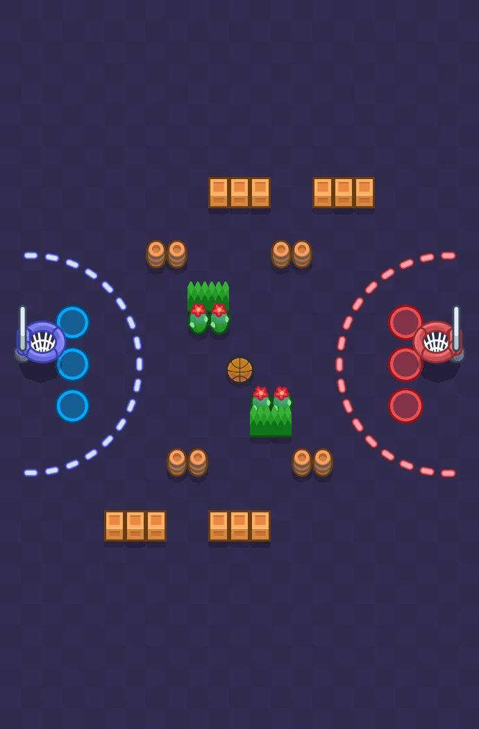 Triple-Double - Brawl Stars Basket Brawl map layout
