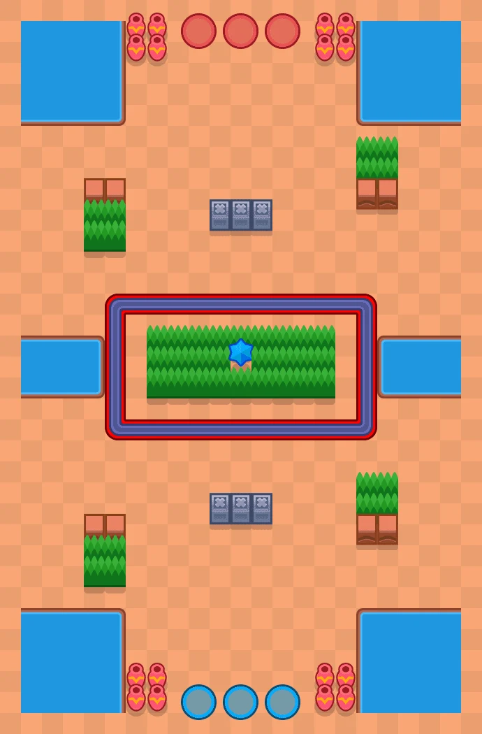 Deep End - Brawl Stars Knockout map layout