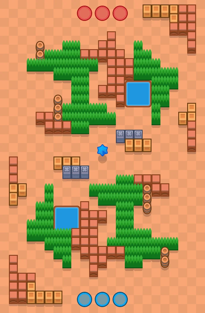 Flaring Phoenix - Brawl Stars Knockout map layout