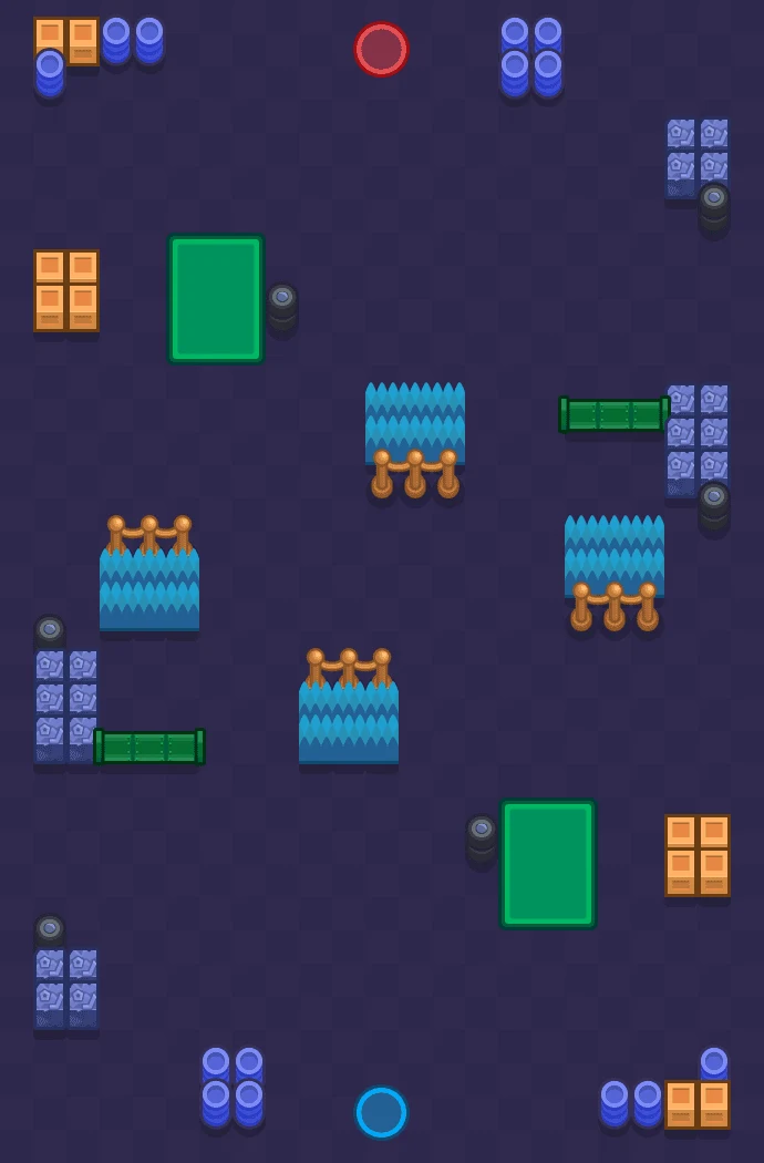 No Surrender - Brawl Stars Tag Team map layout