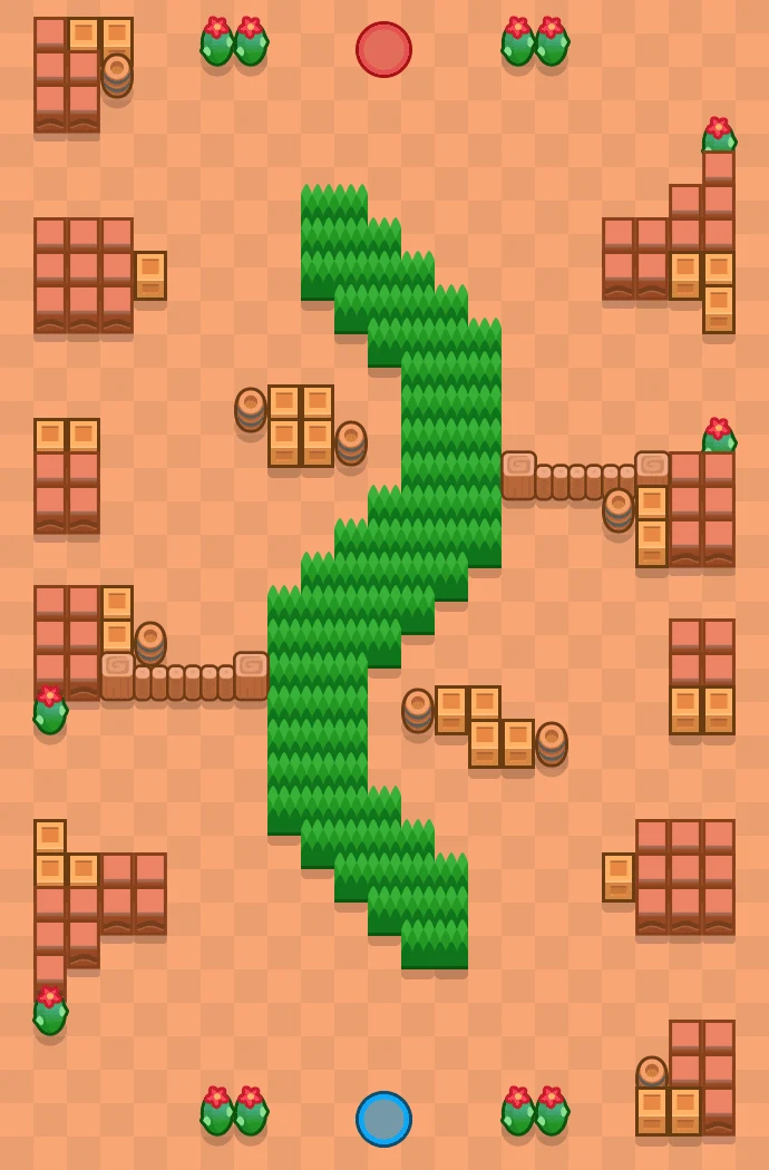 Shrouding Serpent - Brawl Stars Tag Team map layout