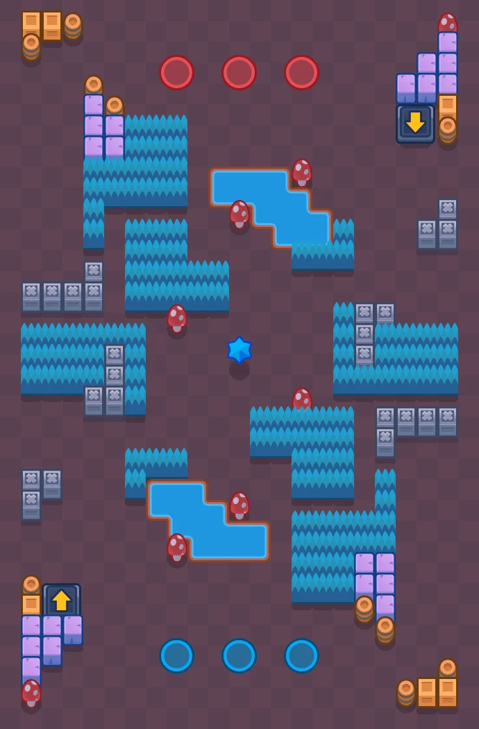 Brace For Impact - Brawl Stars Bounty map layout