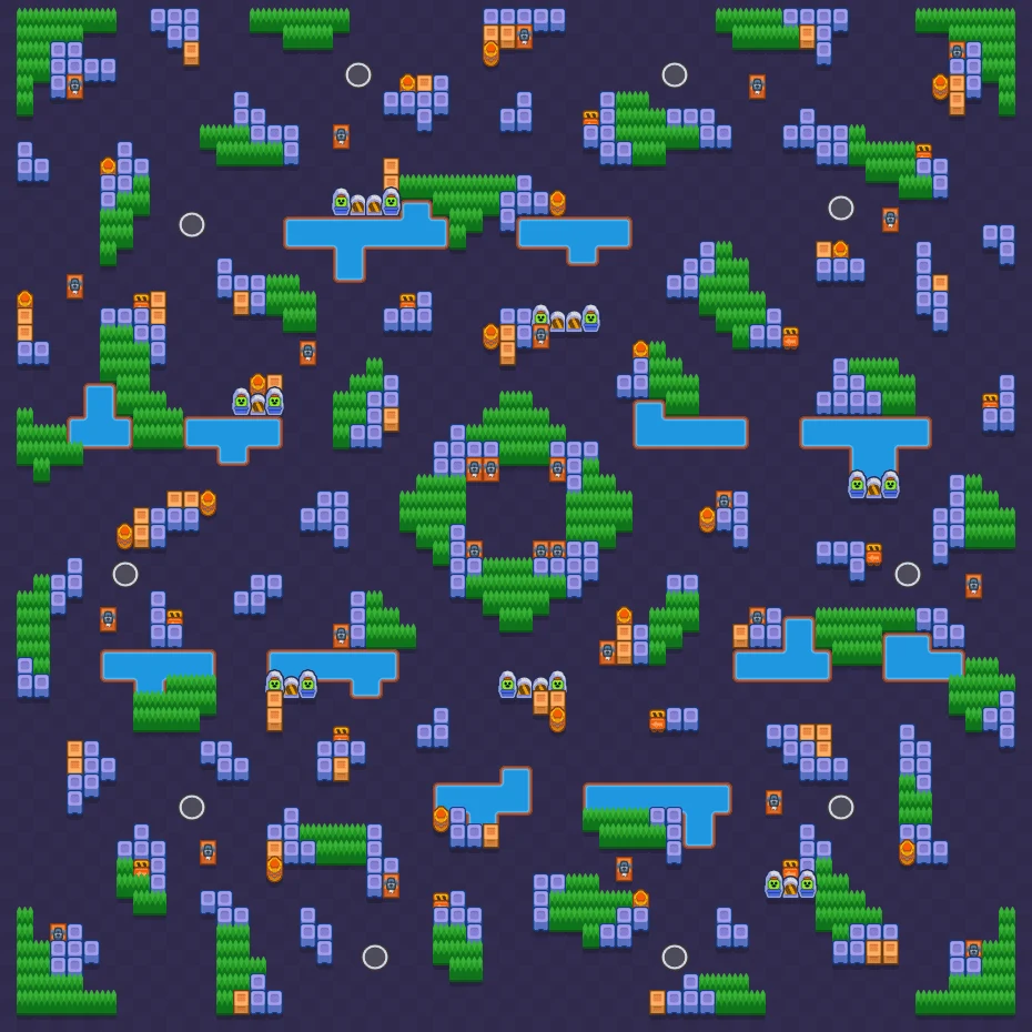 Safety Center - Brawl Stars Solo Showdown map layout