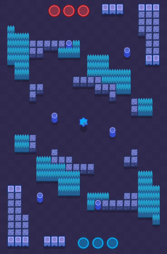 Double Decker - Brawl Stars Knockout map layout