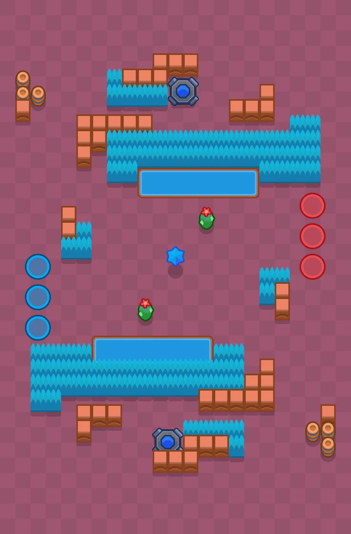 Streets With No Name - Brawl Stars Knockout map layout