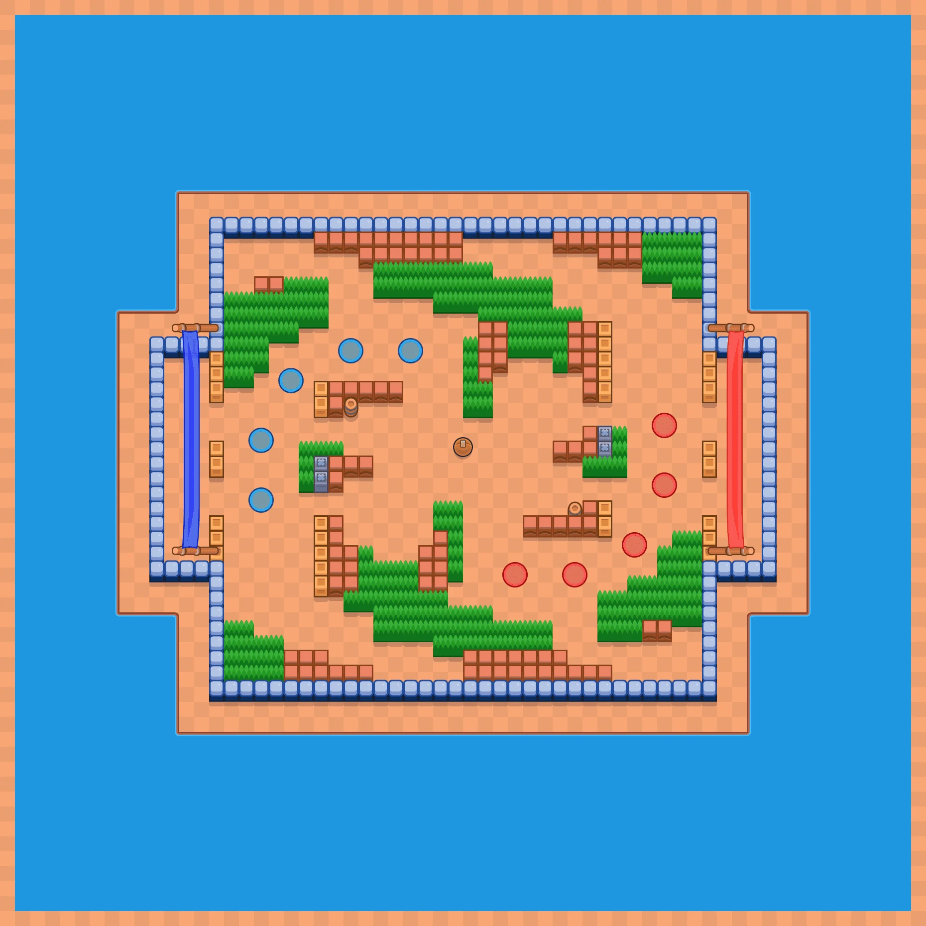 Insane Streamer - Brawl Stars Brawl Ball 5v5 map layout
