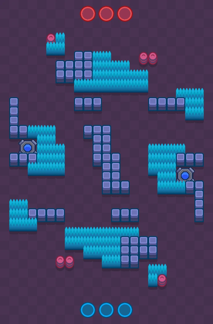 Time Flies - Brawl Stars Wipeout map layout