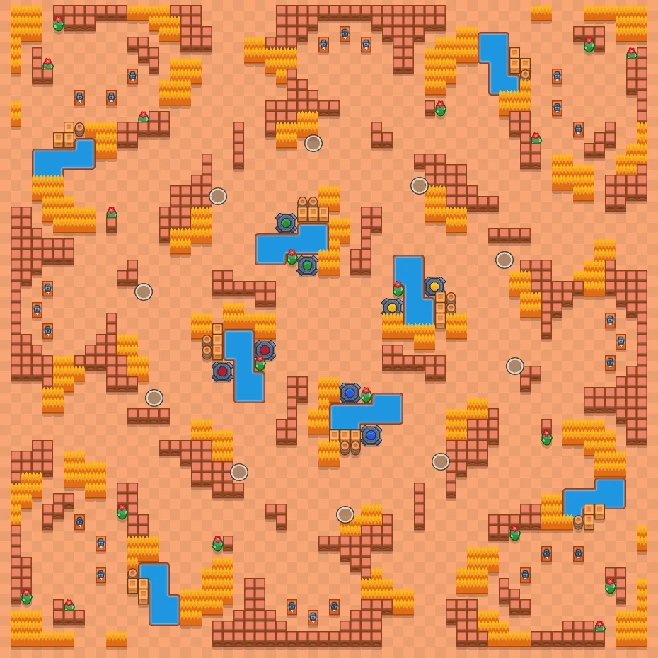 Truth - Brawl Stars Solo Showdown map layout