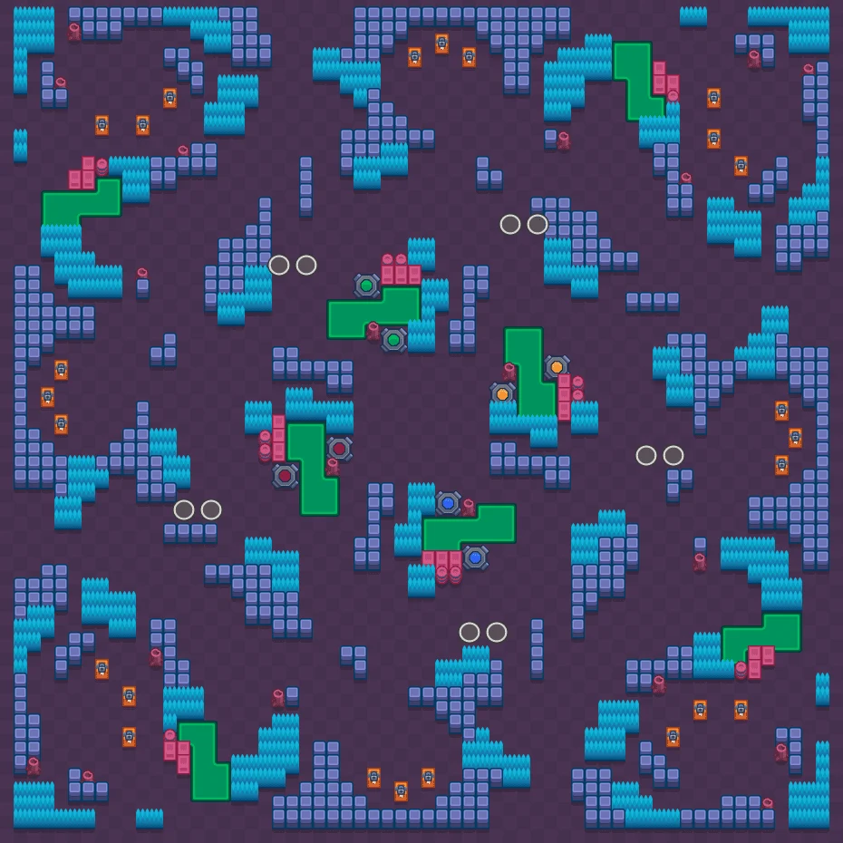 Truth - Brawl Stars Duo Showdown map layout