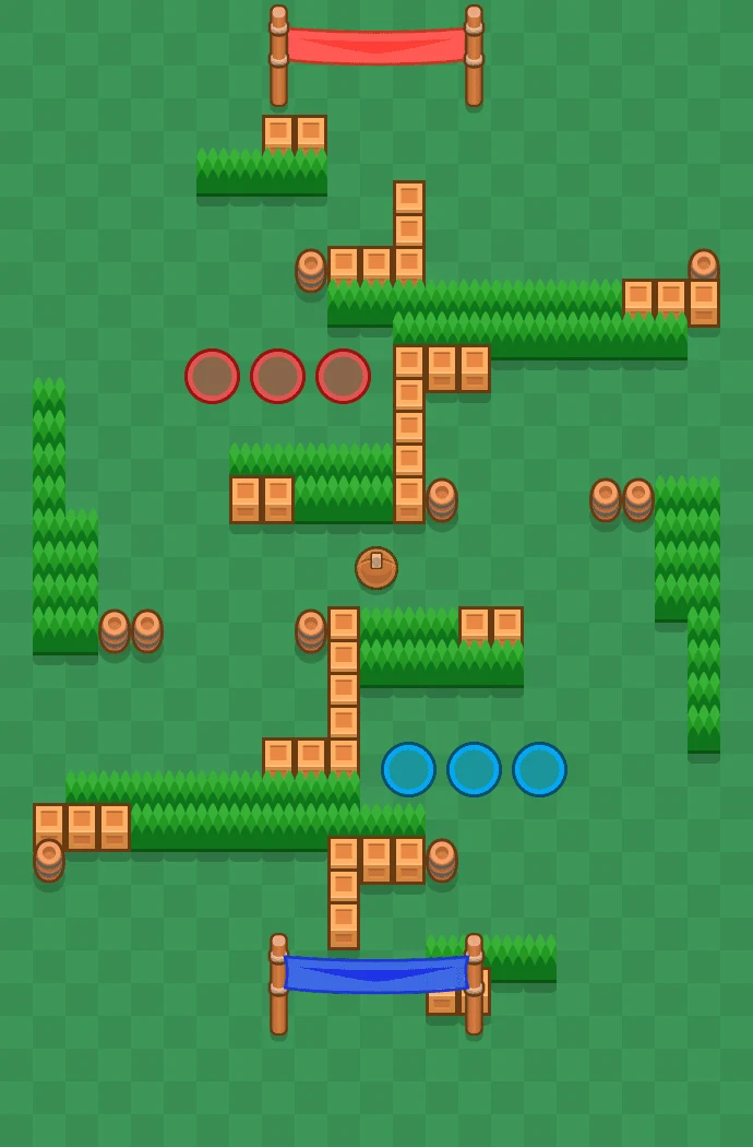 Nutmeg - Brawl Stars Brawl Ball map layout