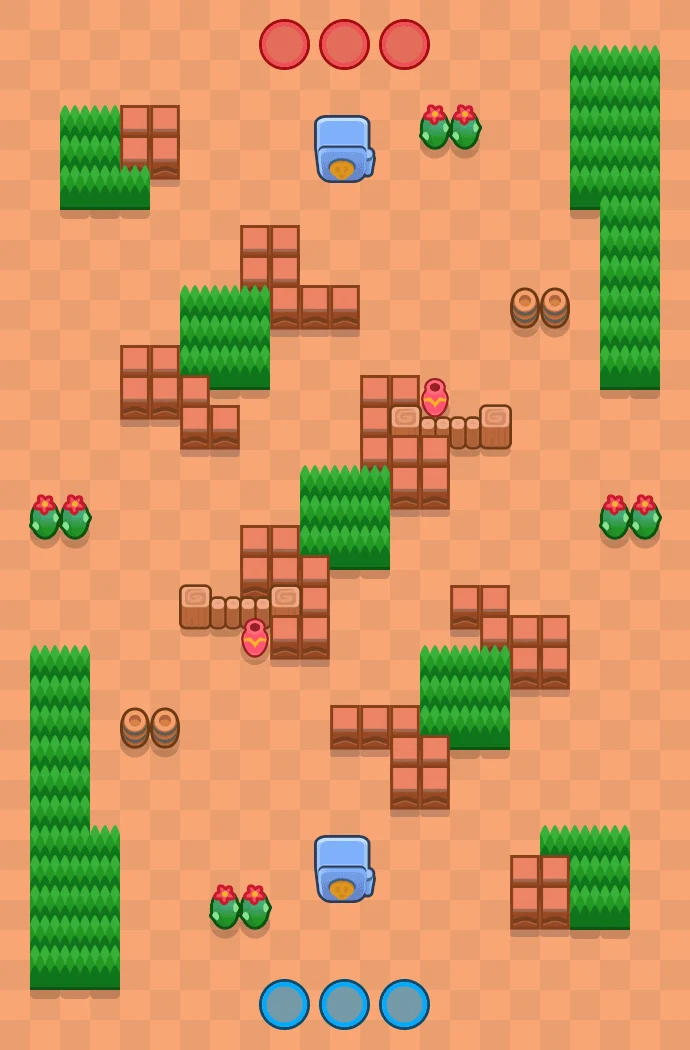 Quintillion - Brawl Stars Heist map layout