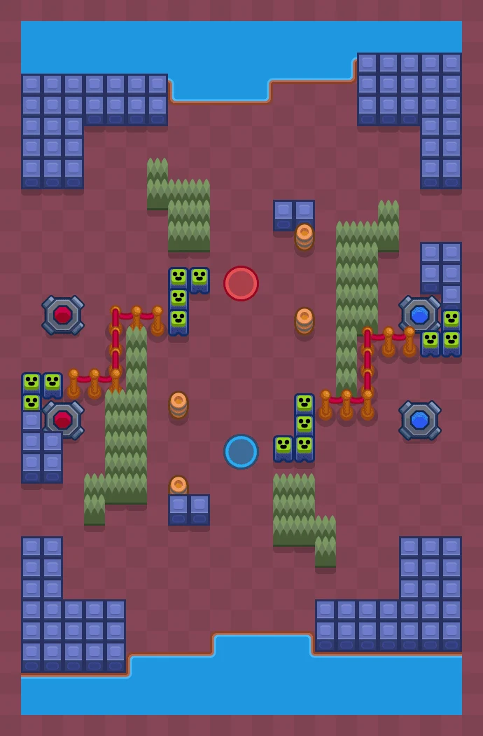 Paralysis Pen - Brawl Stars Tag Team map layout