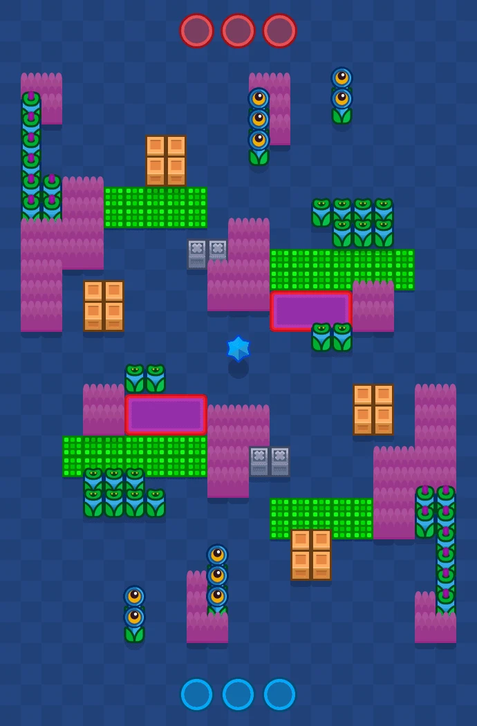 Palette Hangout - Brawl Stars Wipeout map layout