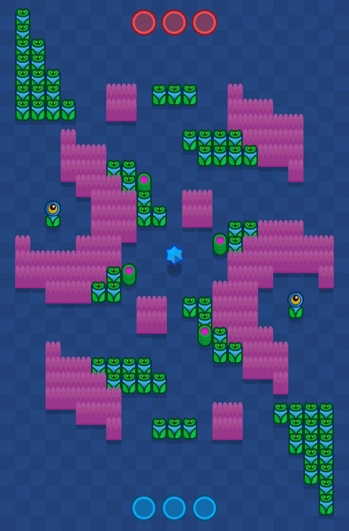Watermelons - Brawl Stars Bounty map layout