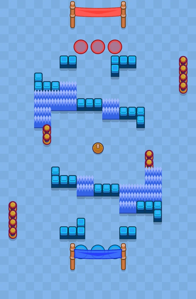 Arabesque - Brawl Stars Brawl Hockey map layout