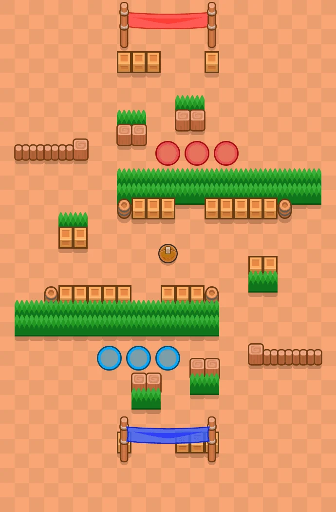 Deadlock - Brawl Stars Brawl Ball map layout