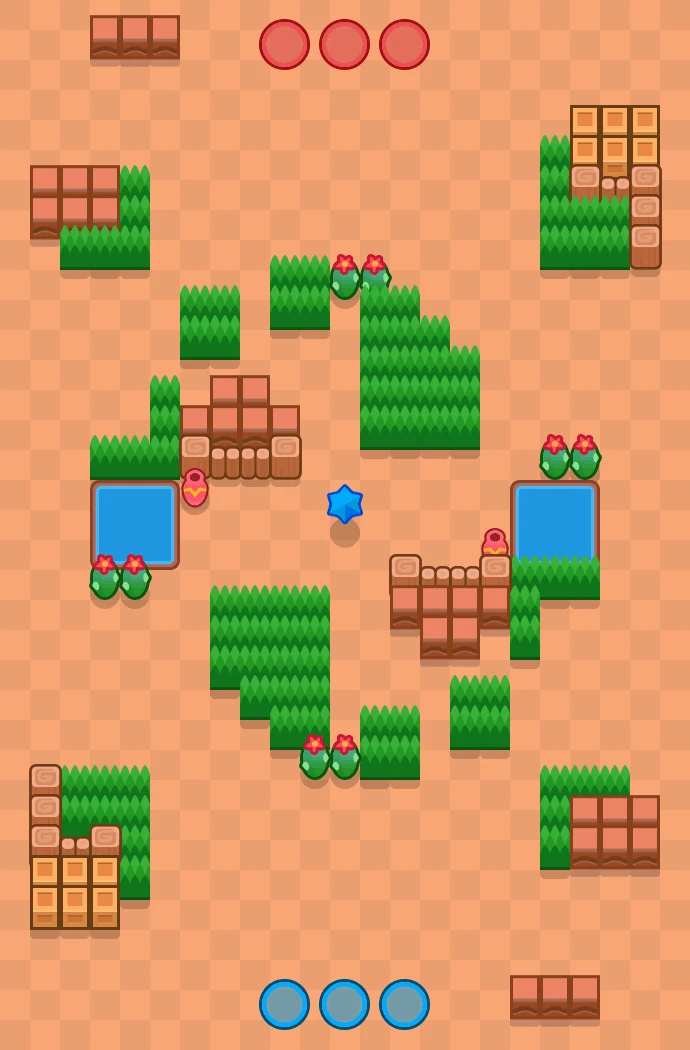 Tasty Berry - Brawl Stars Bounty map layout