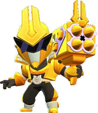 Super Ranger Brock Yellow - Epic skin in Brawl Stars