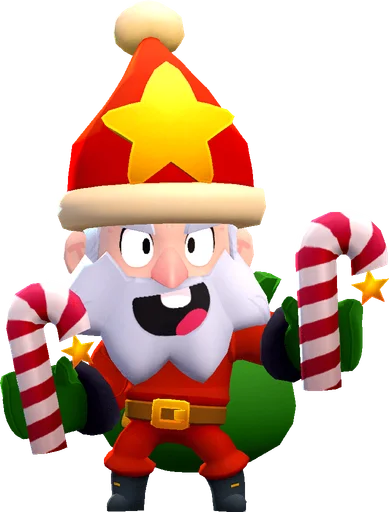 Santa Mike - Super Rare skin in Brawl Stars
