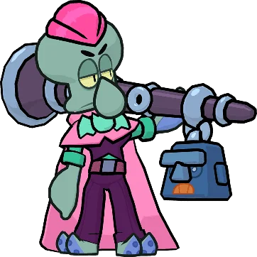 Pink Squidward - Epic skin in Brawl Stars