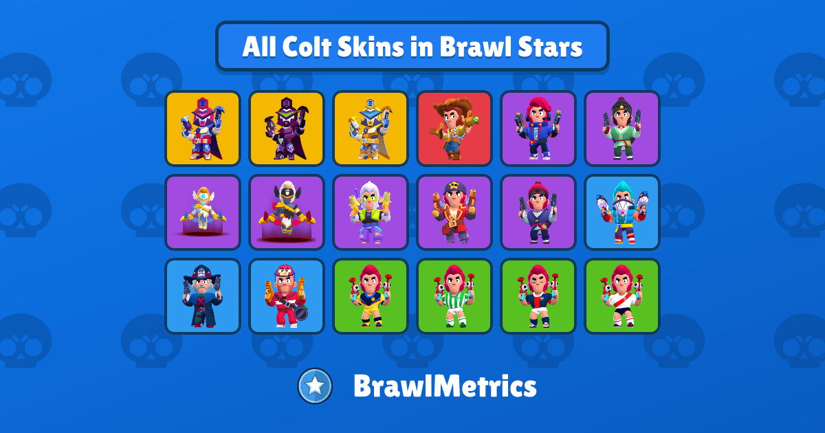 All Colt Skins in Brawl Stars | BrawlMetrics