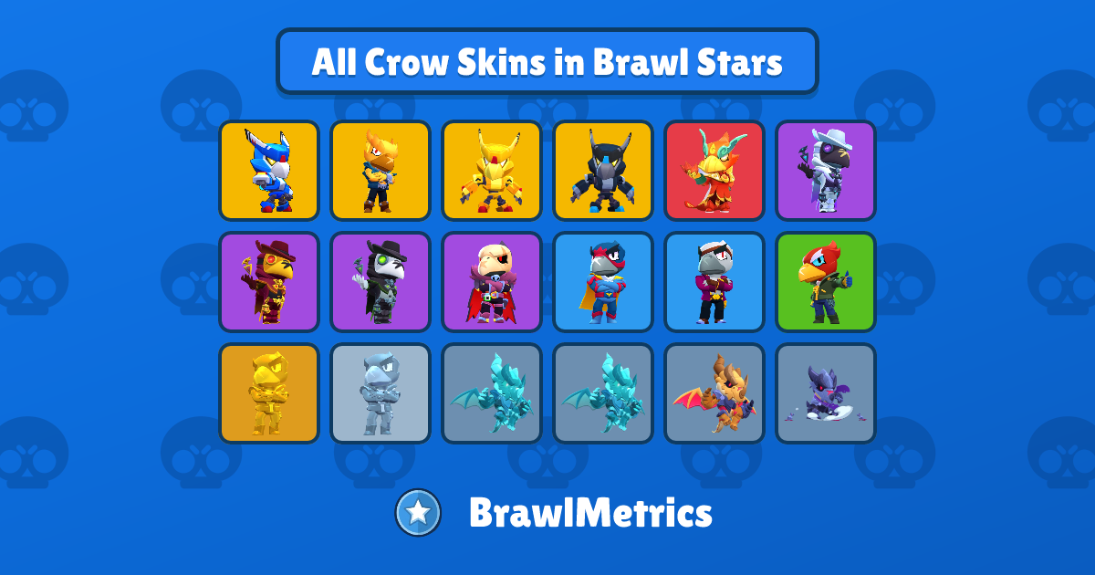 All Crow Skins in Brawl Stars | BrawlMetrics