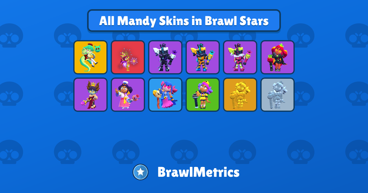 All Mandy Skins in Brawl Stars | BrawlMetrics